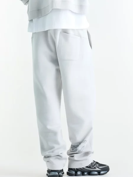 Флисовые спортивные штаны New Balance серые