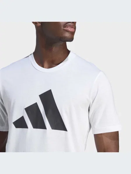 Переработанный спортивная футболка Adidas белая