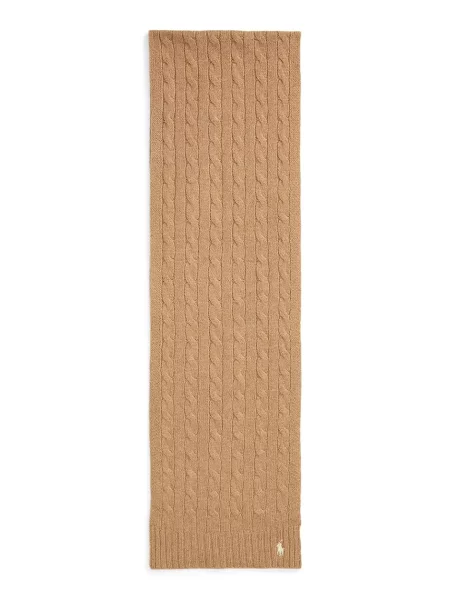 Вовняний шарф Polo Ralph Lauren однотонний бежевий