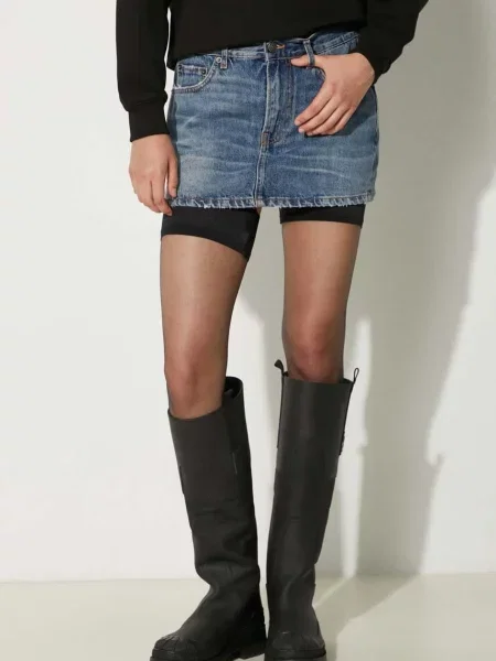 Fustă din denim Fiorucci albastru