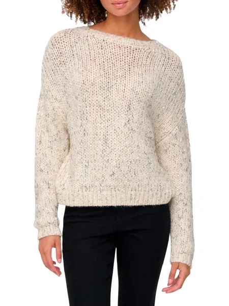 Пуловер Only бяло