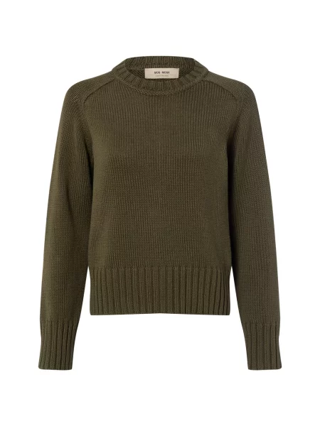 MOS MOSH Sweter z dzianiny Kobiety S zielony