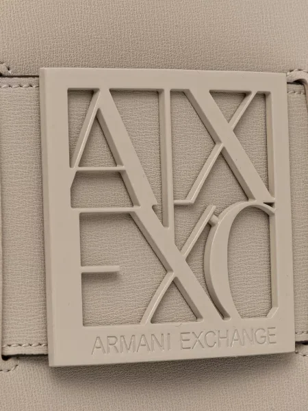 Кожаная сумка хобо Armani Exchange