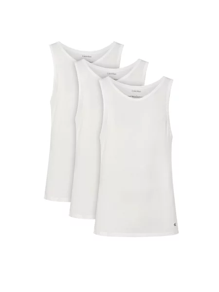 Polo majica Calvin Klein Underwear brez rokavov bela