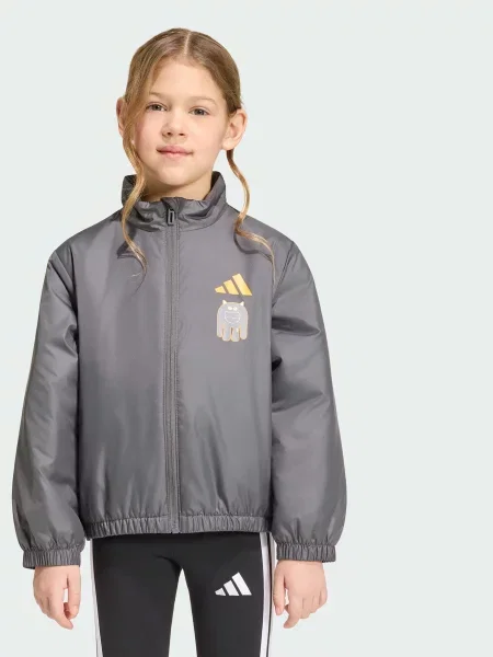 Детская демисезонная куртка Adidas серая