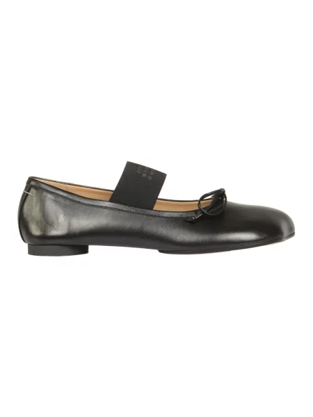 Maison Margiela baleriny skórzane czarny