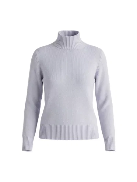 Sweter z golfem Gran Sasso z kaszmiru do golfa niebieski