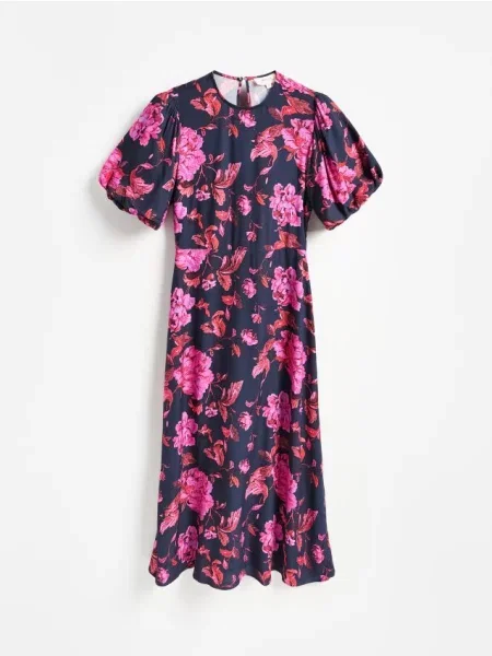 Reserved Rochie maxi cu conținut ridicat de roz-fuchsia roz