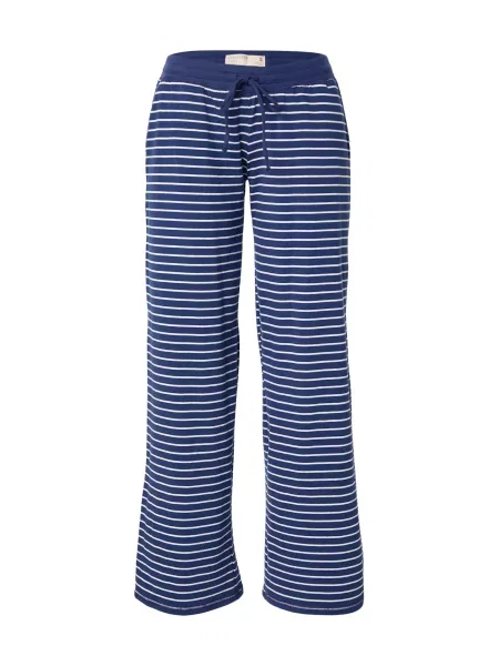 HOLLISTER Pantaloni de pijama bleumarin / murdar alb