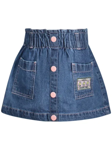 Fustă din denim copii Guess Jeans albastru