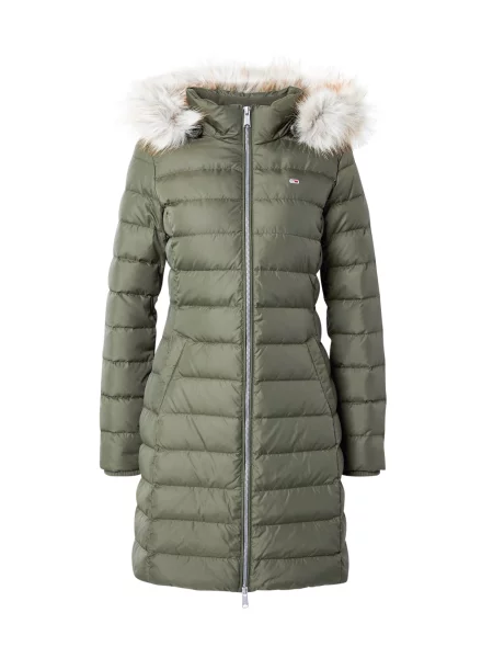Tommy Jeans Palton de iarnă Essential verde