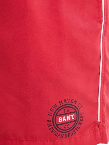 Долнища на бански Gant с принт с връзки червено