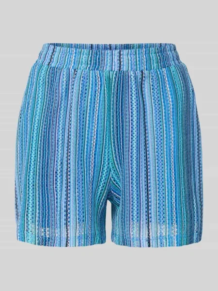 Spódnica mini o rozkloszowanym kroju ze wzorem na całej powierzchni model ‘DEMI’ Vero Moda niebieskie