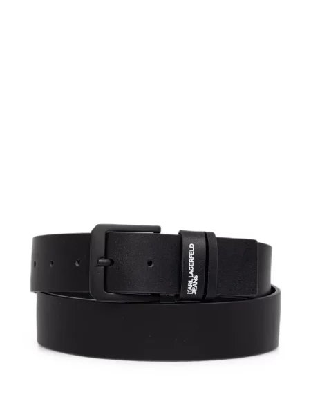 Curea Karl Lagerfeld Jeans cu imagine cu cataramă negru