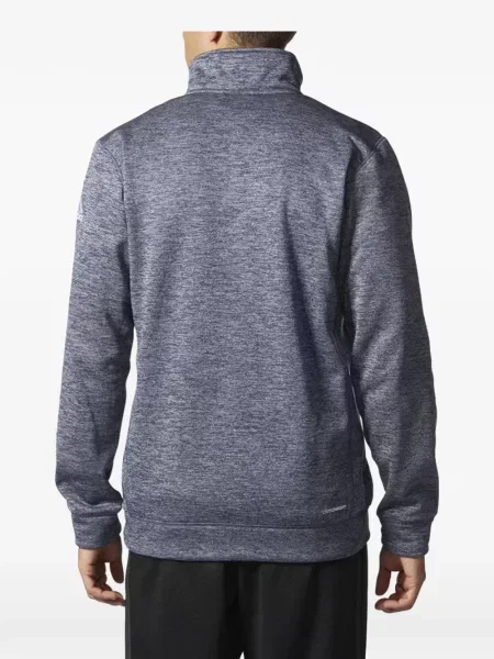 Tricou polo Adidas tricotate cu imagine fără mâneci alb