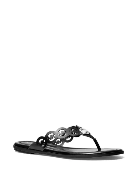 Sandale Michael Michael Kors cu model floral cu aplicații negru