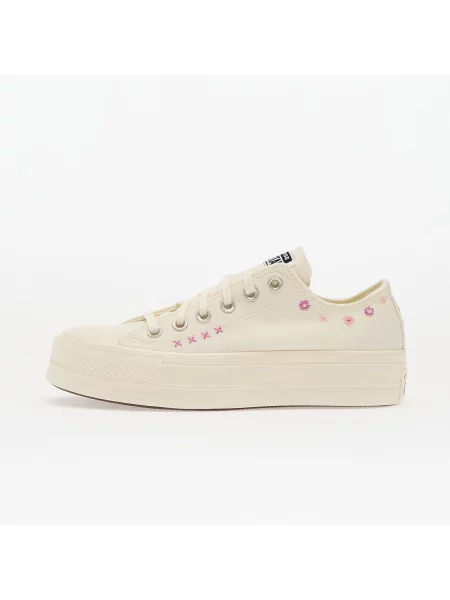 Sneakers Converse Chuck Taylor All Star Lift Floral Embroidery Low Top Egret/ Sugar Berry/ Cactus Bud EUR 37 białe