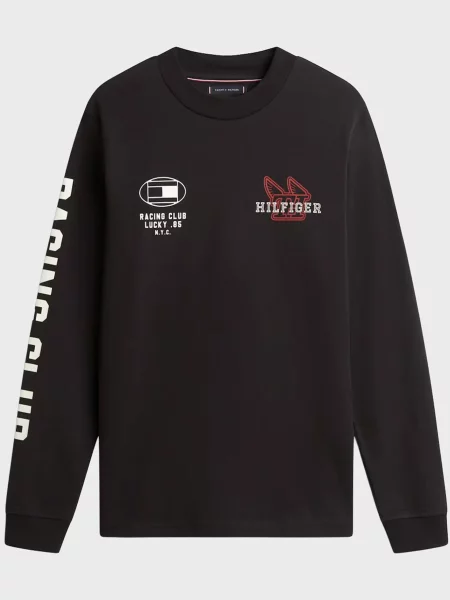 Лонгслив Tommy Hilfiger черный