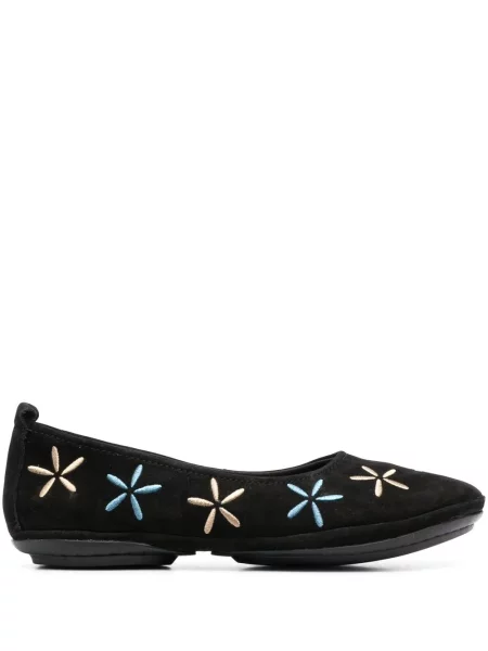 Балеринки Camper на цветя черно