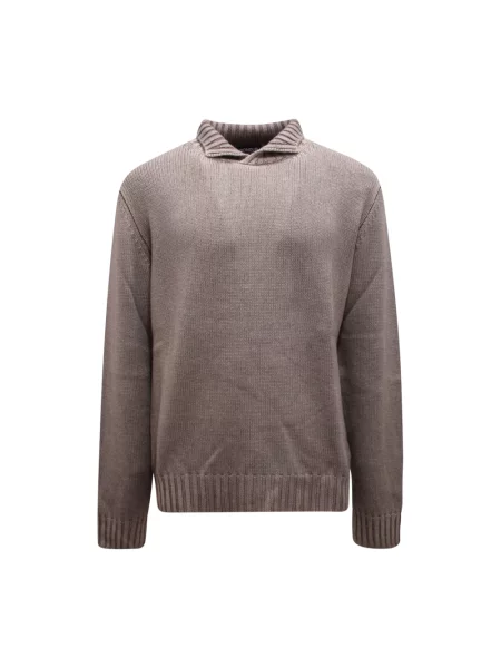 Sweter Dondup wełniany szary