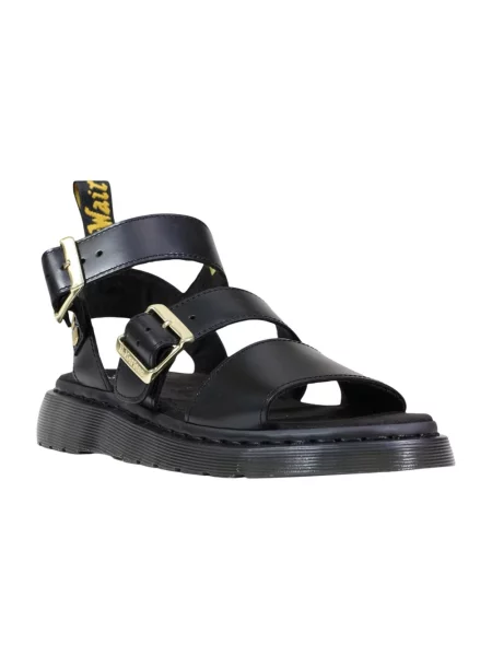 Dr. Martens Gryphon sandały rzymianki skórzane czarne