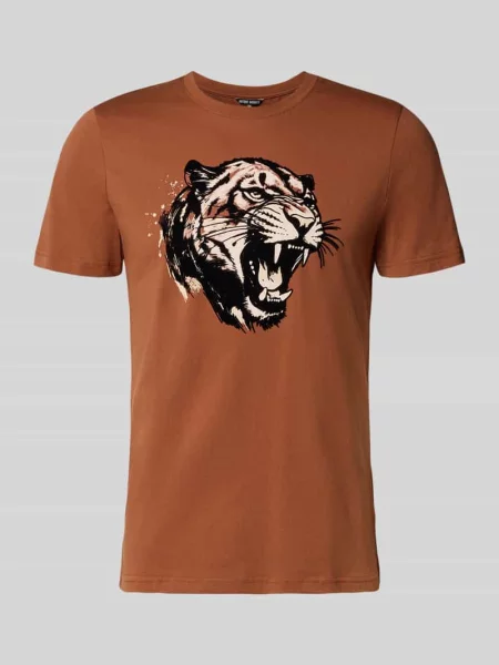 T-shirt z nadrukiem krój regular fit Antony Morato