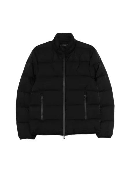 Kurtka puchowa Emporio Armani z logo czarna