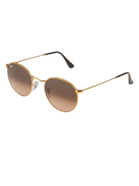 Ray-Ban Sončna očala Round Metal rjava