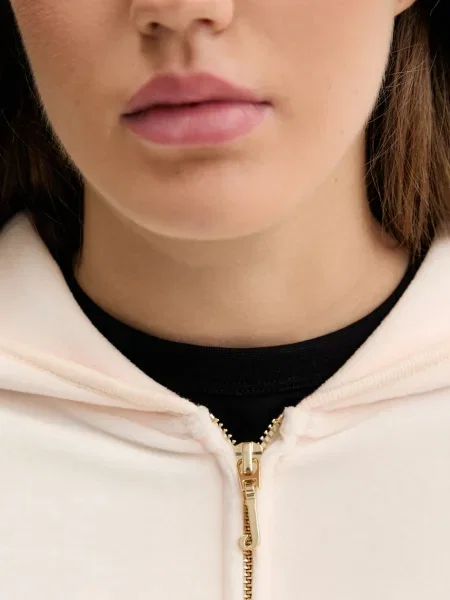 Свитер Juicy Couture с капюшоном с аппликацией розовый