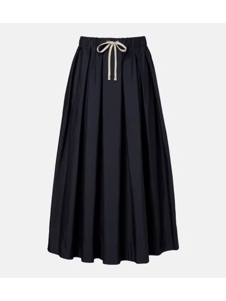 Fusta plisata 's Max Mara plisată până la genunchi albastru