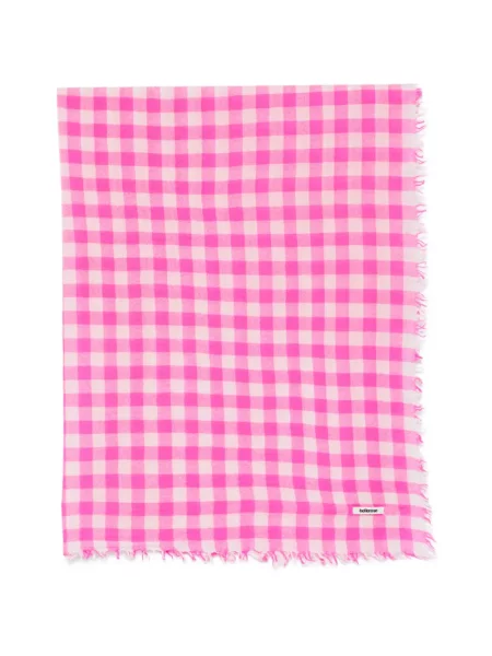 Szal Bellerose z frędzli różowa