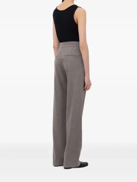 Pantaloni Loulou De Saison plisate maro
