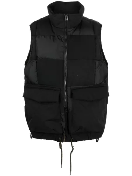 Vestă Sacai din piele de căprioară negru