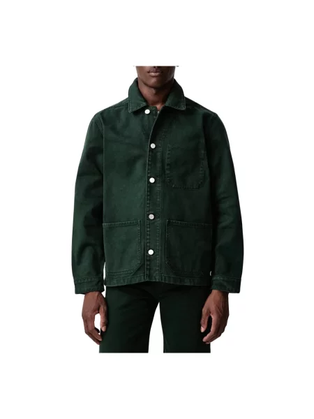 Kurtka jeansowa Lacoste zielona