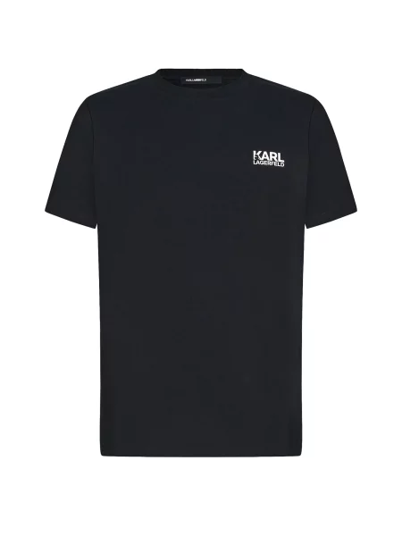 Karl Lagerfeld Tricou albastru noapte alb