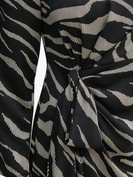 Rochie mini Dkny cu imagine cu model zebră de costum negru
