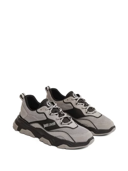 Sneakerși Just Cavalli cu imagine gri