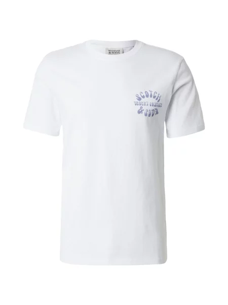 SCOTCH & SODA Marškinėliai mėlyna balta