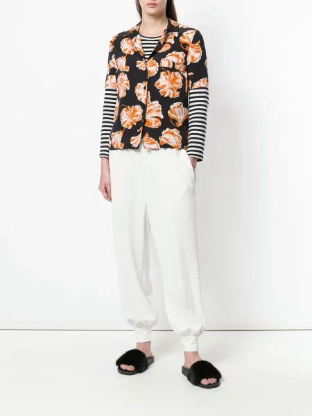 Pantaloni Marc Jacobs conici alb
