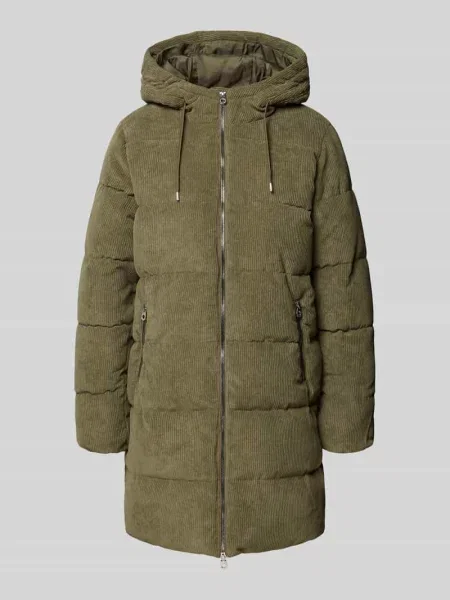 Płaszcz pikowany o kroju regular fit z kapturem model DOLLY' Only