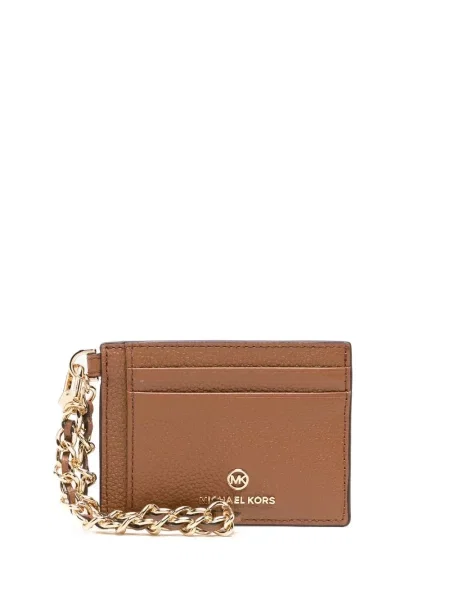 Kožené lodičky Michael Michael Kors hnědé