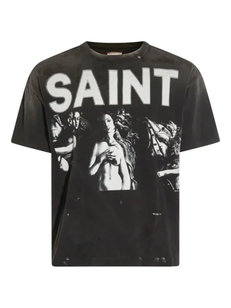 Tricou Saint Mxxxxxx cu imagine negru