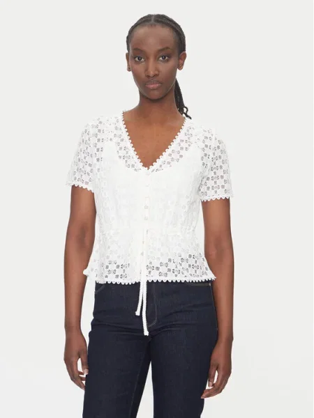 Morgan Блуза Бял черно