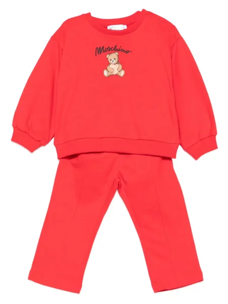 Komplet dresowy dziecięcy Moschino czerwony