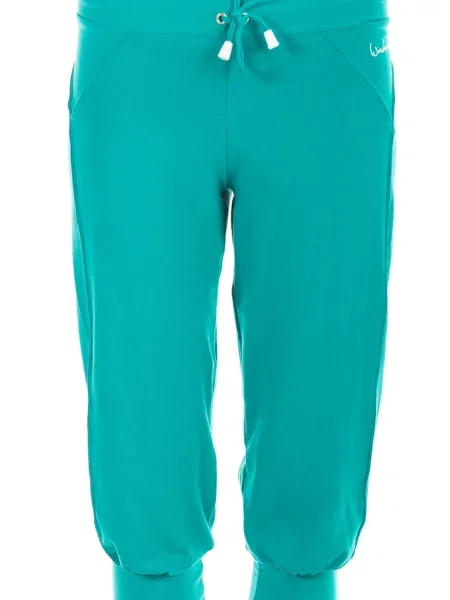 Winshape Pantaloni sport turcoaz alb