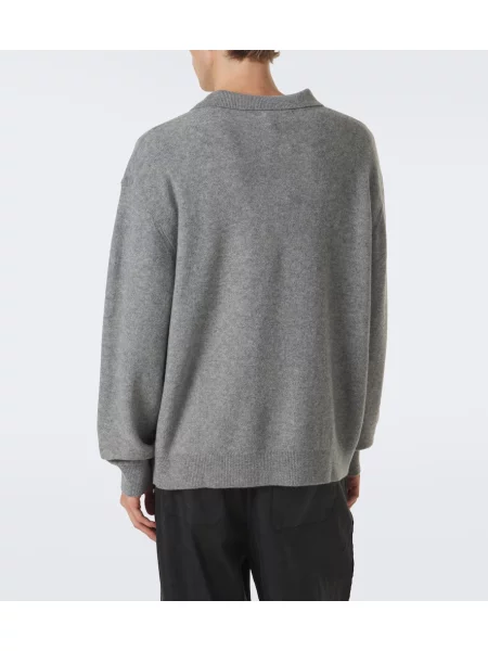 Tricou polo Frame de lână gri