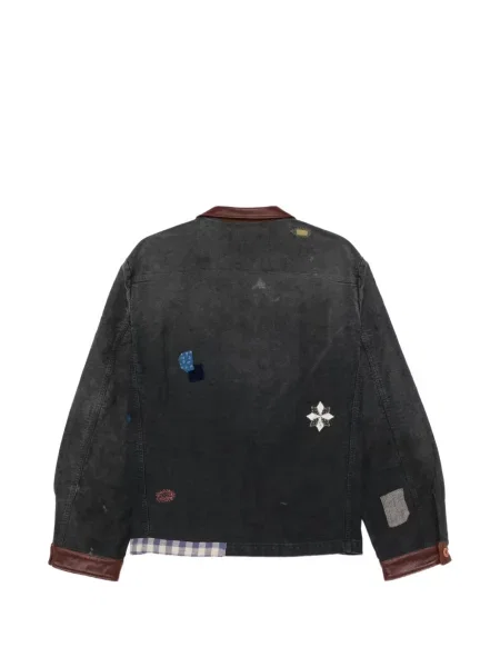Kožená bunda Khoki modrá