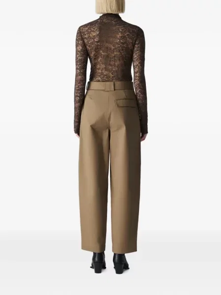 Top Vera Wang din dantelă maro