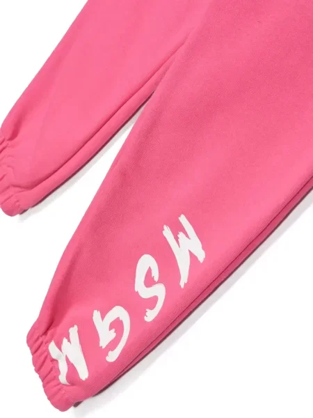 Spodnie dziecięce Msgm różowe