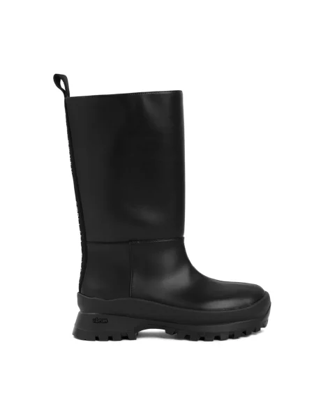 Buty do kostki Stella Mccartney skórzane czarne